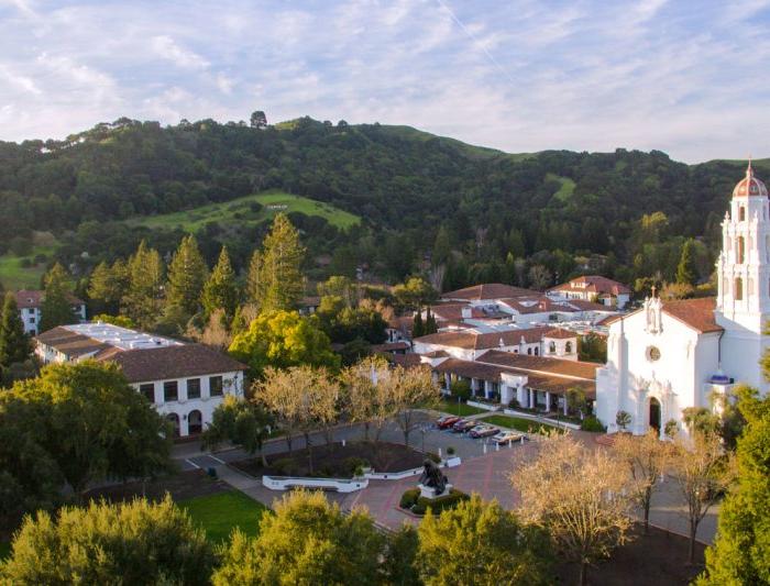 aerial photo of saint mary's college